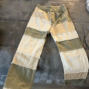 Brand: SHEIN Size: XS (2) Color: Mint Green, white and tan